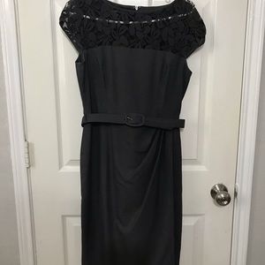 Gray Fitted Cocktail Dress
